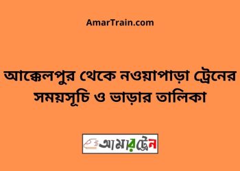 আক্কেলপুর টু নওয়াপাড়া ট্রেনের সময়সূচী ও ভাড়া তালিকা