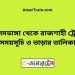 আলমডাঙ্গা টু রাজশাহী ট্রেনের সময়সূচী ও ভাড়া তালিকা