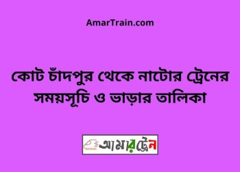 কোট চাঁদপুর টু নাটোর ট্রেনের সময়সূচী ও ভাড়া তালিকা