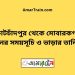 কোটচাঁদপুর টু মোবারকগঞ্জ ট্রেনের সময়সূচী ও ভাড়ার তালিকা