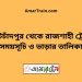 কোটচাঁদপুর টু রাজশাহী ট্রেনের সময়সূচী ও ভাড়া তালিকা