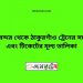 চিরিরবন্দর টু ঠাকুরগাঁও ট্রেনের সময়সূচী ও ভাড়া তালিকা