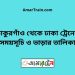 ঠাকুরগাঁও টু ঢাকা ট্রেনের সময়সূচী ও ভাড়া তালিকা