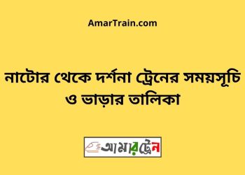 নাটোর টু চুয়াডাঙ্গা ট্রেনের সময়সূচী ও ভাড়া তালিকা