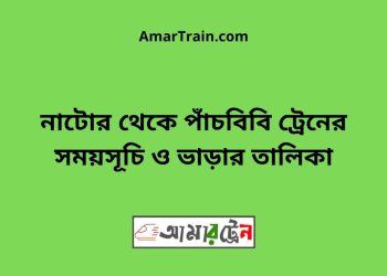 নাটোর টু পাঁচবিবি ট্রেনের সময়সূচী ও ভাড়া তালিকা