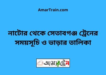নাটোর টু সেতাবগঞ্জ ট্রেনের সময়সূচী ও ভাড়া তালিকা