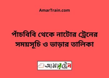 পাঁচবিবি টু নাটোর ট্রেনের সময়সূচী ও ভাড়া তালিকা