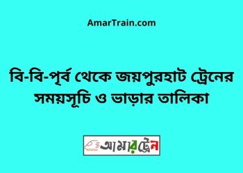 বি-বি-পৃর্ব টু জয়পুরহাট ট্রেনের সময়সূচী ও ভাড়া তালিকা