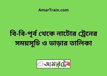 বি-বি-পৃর্ব টু নাটোর ট্রেনের সময়সূচী ও ভাড়া তালিকা