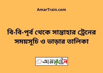 বি-বি-পৃর্ব টু সান্তাহার ট্রেনের সময়সূচী ও ভাড়া তালিকা