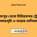 বিরামপুর টু চিরিরবন্দর ট্রেনের সময়সূচী ও ভাড়া তালিকা