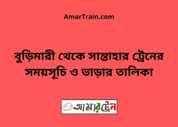 বুড়িমারী টু সান্তাহার ট্রেনের সময়সূচী ও ভাড়া তালিকা