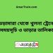 ভেড়ামারা টু খুলনা ট্রেনের সময়সূচী ও ভাড়া তালিকা