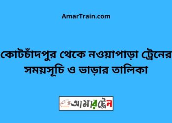 কোটচাঁদপুর টু নওয়াপাড়া ট্রেনের সময়সূচী ও ভাড়ার তালিকা