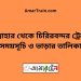 সান্তাহার টু চিরিরবন্দর ট্রেনের সময়সূচী ও ভাড়া তালিকা