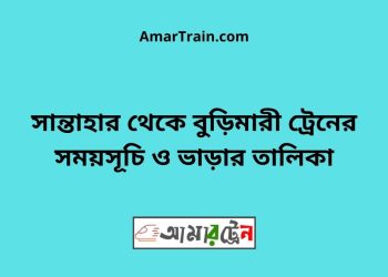 সান্তাহার টু বুড়িমারী ট্রেনের সময়সূচী ও ভাড়া তালিকা