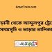 আড়ানী টু আব্দুলপুর ট্রেনের সময়সূচী ও ভাড়া তালিকা