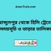 আব্দুলপুর টু হিলি ট্রেনের সময়সূচী ও ভাড়া তালিকা