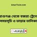 আশুগঞ্জ টু বজরা ট্রেনের সময়সূচী ও ভাড়া তালিকা