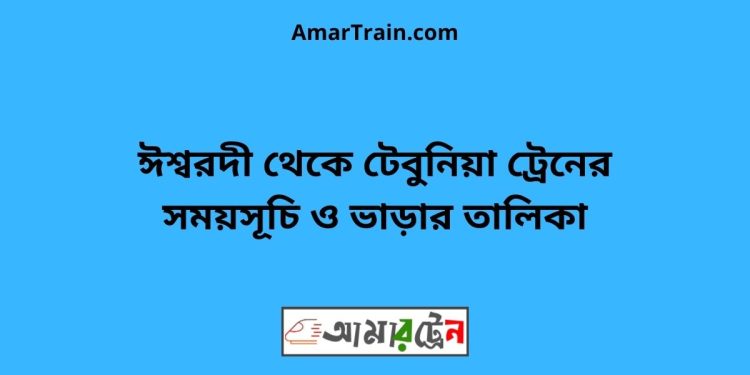 ঈশ্বরদী টু টেবুনিয়া ট্রেনের সময়সূচী ও ভাড়া তালিকা