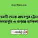 ঈশ্বরদী টু রাঘবপুর ট্রেনের সময়সূচী ও ভাড়া তালিকা