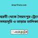 ঈশ্বরদী টু সৈয়দপুর ট্রেনের সময়সূচী ও ভাড়া তালিকা