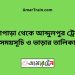 উল্লাপাড়া টু আব্দুলপুর ট্রেনের সময়সূচী ও ভাড়া তালিকা