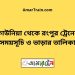 কাউনিয়া টু রংপুর ট্রেনের সময়সূচী ও ভাড়া তালিকা