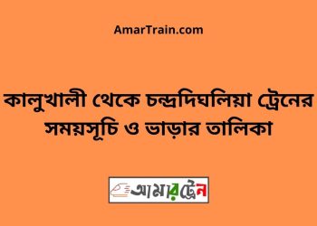 কালুখালী টু চন্দ্রদিঘলিয়া ট্রেনের সময়সূচী ও ভাড়া তালিকা