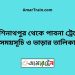 কাশিনাথপুর টু পাবনা ট্রেনের সময়সূচী ও ভাড়া তালিকা