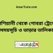 কাশিয়ানী টু গোবরা ট্রেনের সময়সূচী ও ভাড়া তালিকা