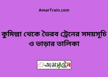 কুমিল্লা টু ভৈরব ট্রেনের সময়সূচী ও ভাড়ার তালিকা