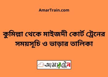 কুমিল্লা টু মাইজদী কোর্ট ট্রেনের সময়সূচী ও ভাড়া তালিকা