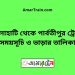 খোলাহাটি টু পার্বতীপুর ট্রেনের সময়সূচী ও ভাড়া তালিকা