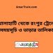 খোলাহাটি টু রংপুর ট্রেনের সময়সূচী ও ভাড়া তালিকা