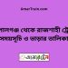 গোপালগঞ্জ টু রাজশাহী ট্রেনের সময়সূচী ও ভাড়া তালিকা