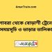 গোবরা টু বোড়াশী ট্রেনের সময়সূচী ও ভাড়া তালিকা