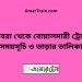 গোবরা টু বোয়ালমারী ট্রেনের সময়সূচী ও ভাড়া তালিকা