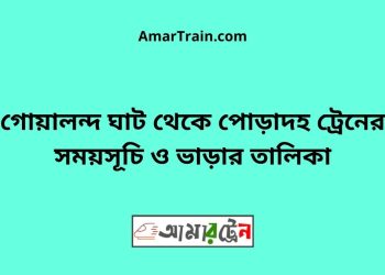 গোয়ালন্দ ঘাট টু পোড়াদহ ট্রেনের সময়সূচী ও ভাড়া তালিকা