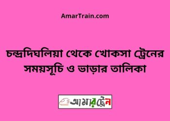 চন্দ্রদিঘলিয়া টু খোকসা ট্রেনের সময়সূচী ও ভাড়া তালিকা