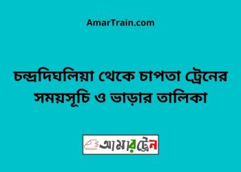 চন্দ্রদিঘলিয়া টু চাপতা ট্রেনের সময়সূচী ও ভাড়া তালিকা
