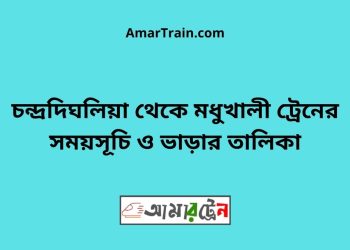 চন্দ্রদিঘলিয়া টু মধুখালী ট্রেনের সময়সূচী ও ভাড়া তালিকা