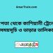 চাপতা টু কাশিয়ানী ট্রেনের সময়সূচী ও ভাড়া তালিকা