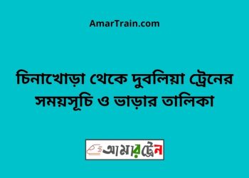 চিনাখোড়া টু দুবলিয়া ট্রেনের সময়সূচী ও ভাড়া তালিকা