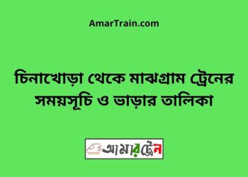 চিনাখোড়া টু মাঝগ্রাম ট্রেনের সময়সূচী ও ভাড়া তালিকা