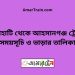 চিলাহাটি টু আহসানগঞ্জ ট্রেনের সময়সূচী ও ভাড়া তালিকা