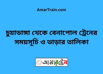 চুয়াডাঙ্গা টু বেনাপোল ট্রেনের সময়সূচী ও ভাড়া তালিকা