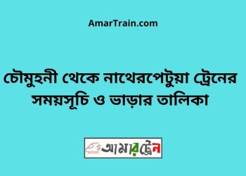 চৌমুহনী টু নাথেরপেটুয়া ট্রেনের সময়সূচী ও ভাড়া তালিকা