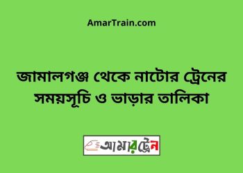 জামালগঞ্জ টু নাটোর ট্রেনের সময়সূচী ও ভাড়া তালিকা