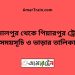 জামালপুর টু পিয়ারপুর ট্রেনের সময়সূচী ও ভাড়া তালিকা